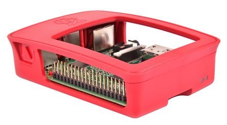 Boitier pour Raspberry Pi 4 (Rouge/Blanc)